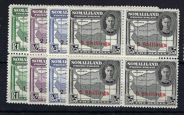 Image of Somaliland Protectorate SG 132/5 UMM British Commonwealth Stamp